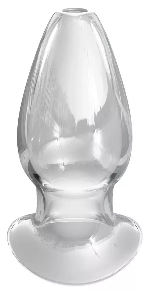 Anal Fantasy AFE Mega Anal Gaper stiklinis kamštis, skaidrus, 12,2 cm, 118 ml