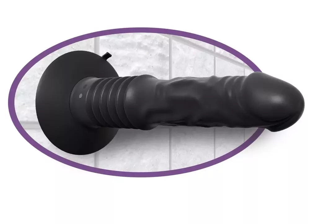 Anal Fantasy AFE Power Motion Intimate Machine silikoninis analinis vibratorius, juodas, 21 cm
