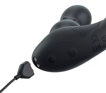 Anal Fantasy Elite Slide & Glide Intimoji silikoninė sistema, juoda, 19 cm