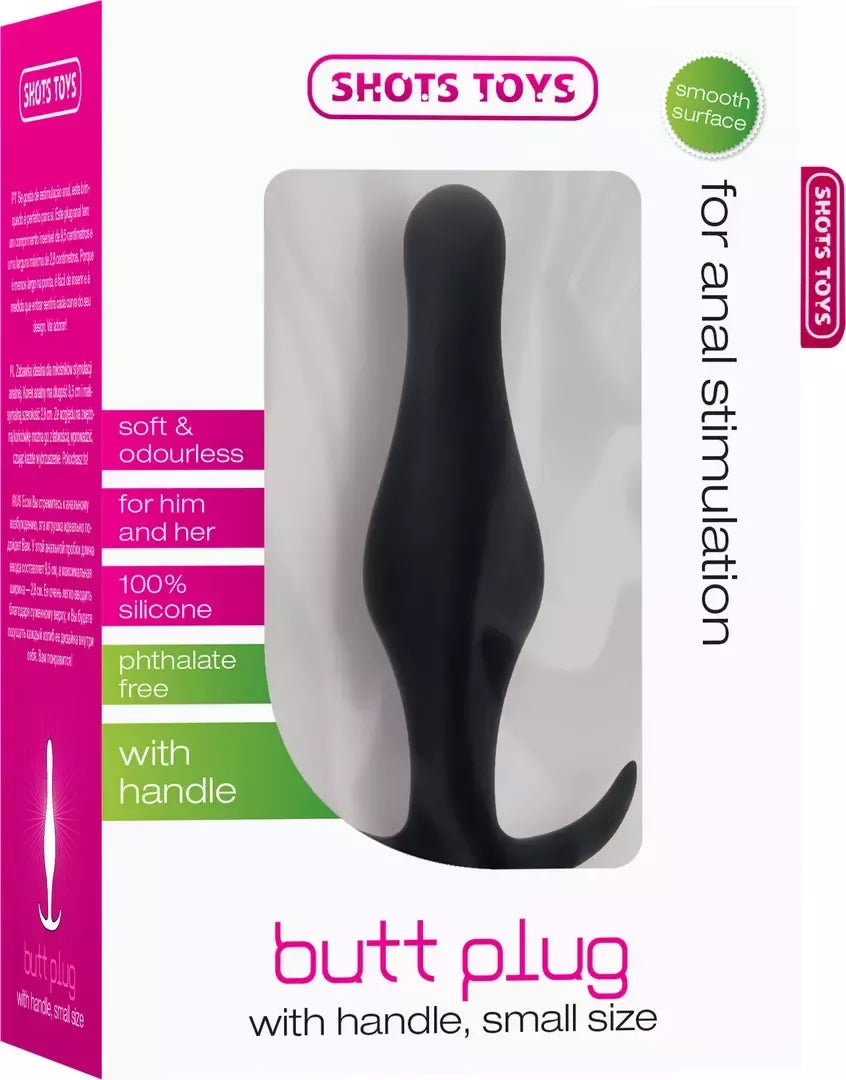 Analinis kamštis Sinner Gear Small su ergonomiška rankena, juodas, 4.6 colio