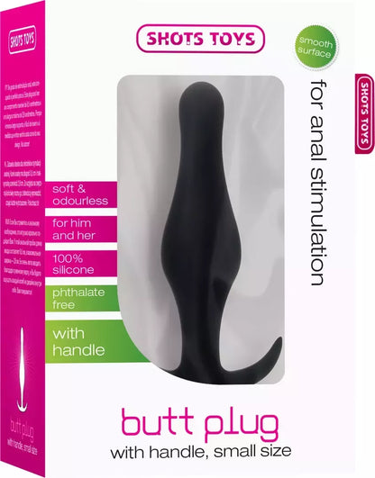 Analinis kamštis Sinner Gear Small su ergonomiška rankena, juodas, 4.6 colio