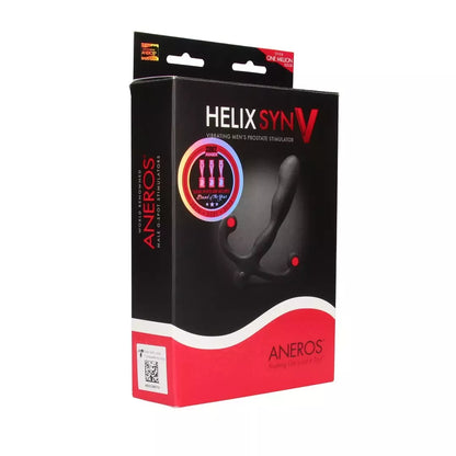 Aneros Helix Syn V Black – vibruojantis prostatos masažuoklis, įkraunamas