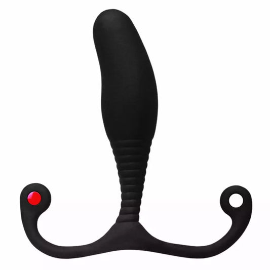 Aneros MGX Syn Trident – silikoninis ergonomiškas intymus masažuoklis, juodas