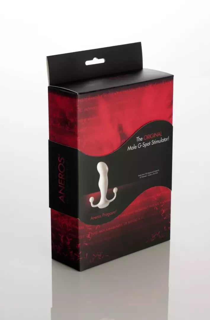 Aneros Progasm Classic prostatos masažuoklis, didelis, juodas, 11,4 cm