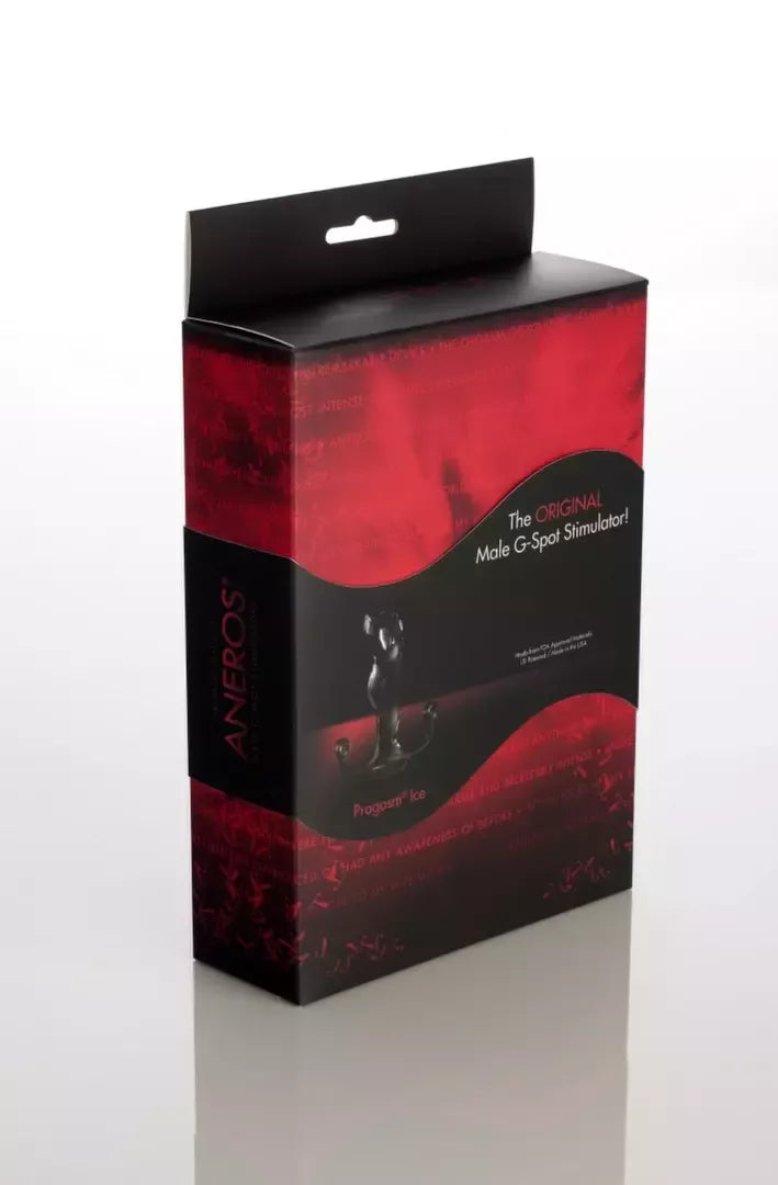 Aneros Progasm Ice Black didelis prostatos masažuoklis 11,4 cm