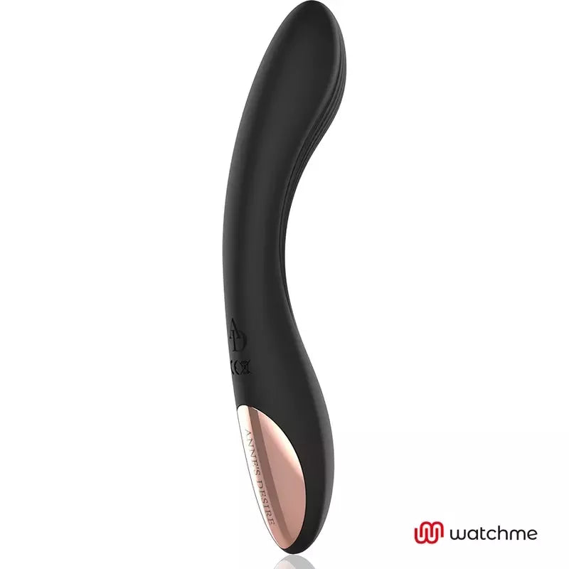 ANNE'S DESIRE Curve juodos ir auksinės spalvos išmanusis intymus prietaisas su WATCHME nuotoliniu valdymu