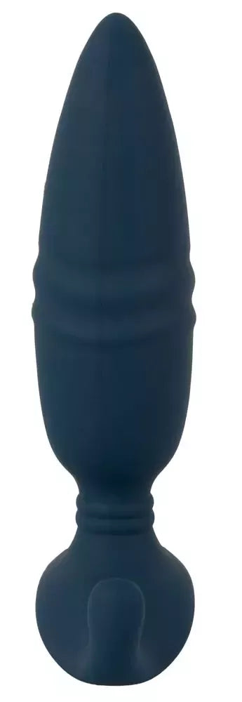 ANOS RC stimuliuojantis analinis kaištis su nuotolinio valdymo pulteliu, tarpvietės stimuliatoriumi, juodas