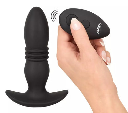 ANOS RC Thrusting Massager – Valdomas nuotoliniu būdu, juodas, 14,4–15,9 cm
