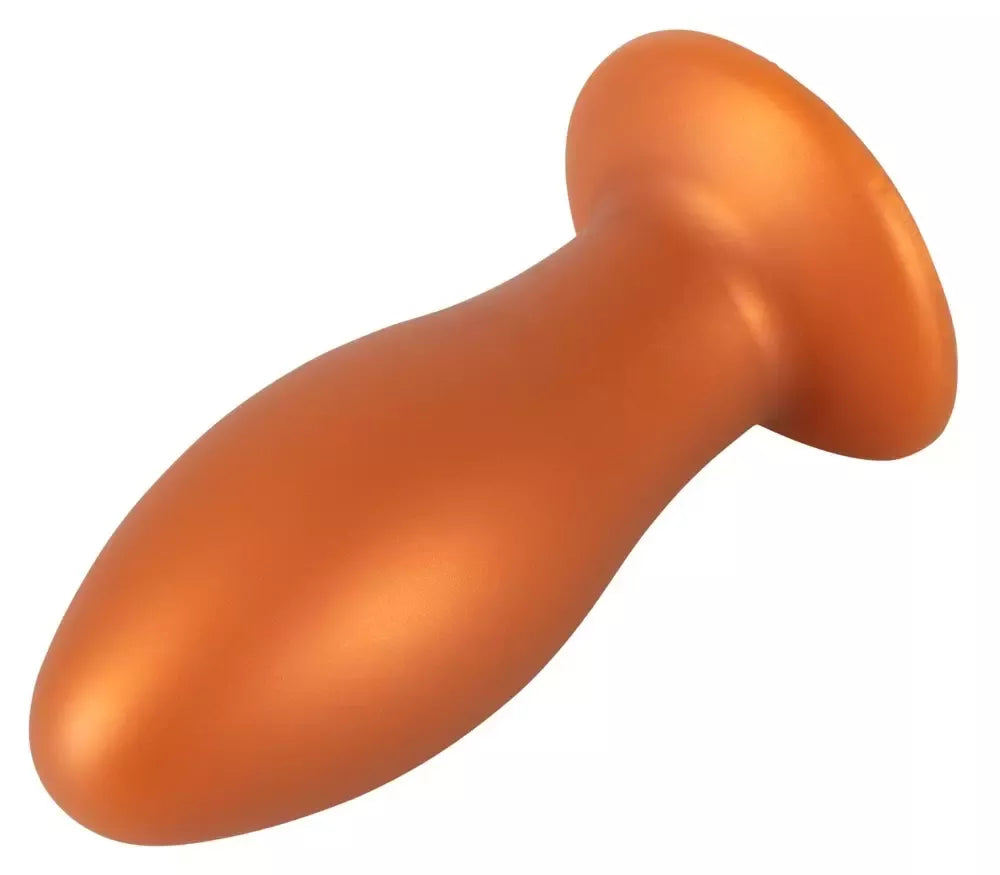 ANOS Soft XL kūgio formos analinis kaištis su siurbtuku, 16 cm, juodas
