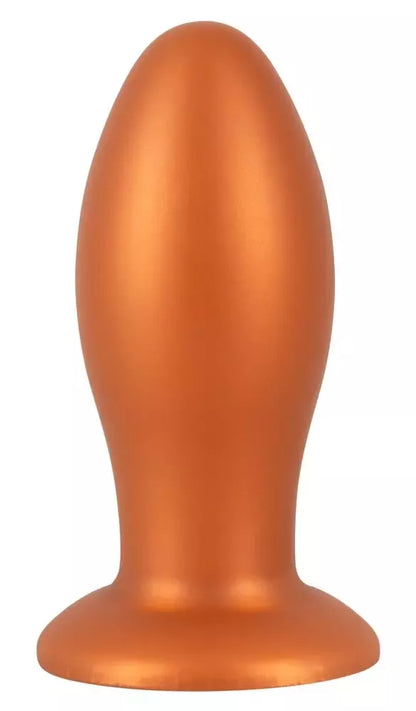 ANOS Soft XL kūgio formos analinis kaištis su siurbtuku, 16 cm, juodas