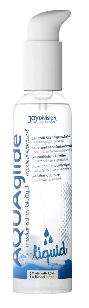 AQUAglide Liquid vandens pagrindo lubrikantas 250 ml – skaidri formulė