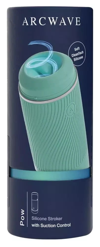 Arcwave Pow Mint rankinis intymus prietaisas su siurbimo valdymu 18cm