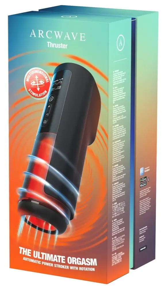 Arcwave Thruster aukštųjų technologijų besisukantis ir stimuliuojantis intymus prietaisas, 28,9 cm