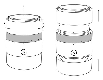 Arcwave Voy rankinis intymus prietaisas su reguliuojama suspaudimo sistema 8,5x11,5 cm