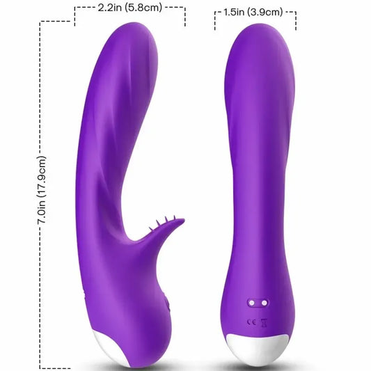 ARMONY Romance vibratorius su stimuliatoriumi, violetinis, 9 režimai, atsparus vandeniui