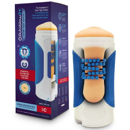 Autoblow 2 Plus XT intymus prietaisas su B dydžio (vidutine) mova