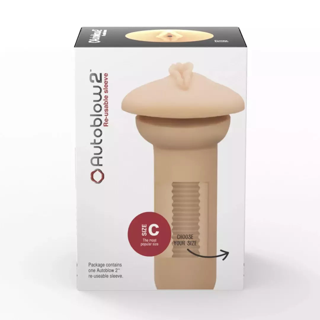Autoblow 2 Plus XT Sleeve C – anatominis įdėklas, 14–16 cm apimčiai