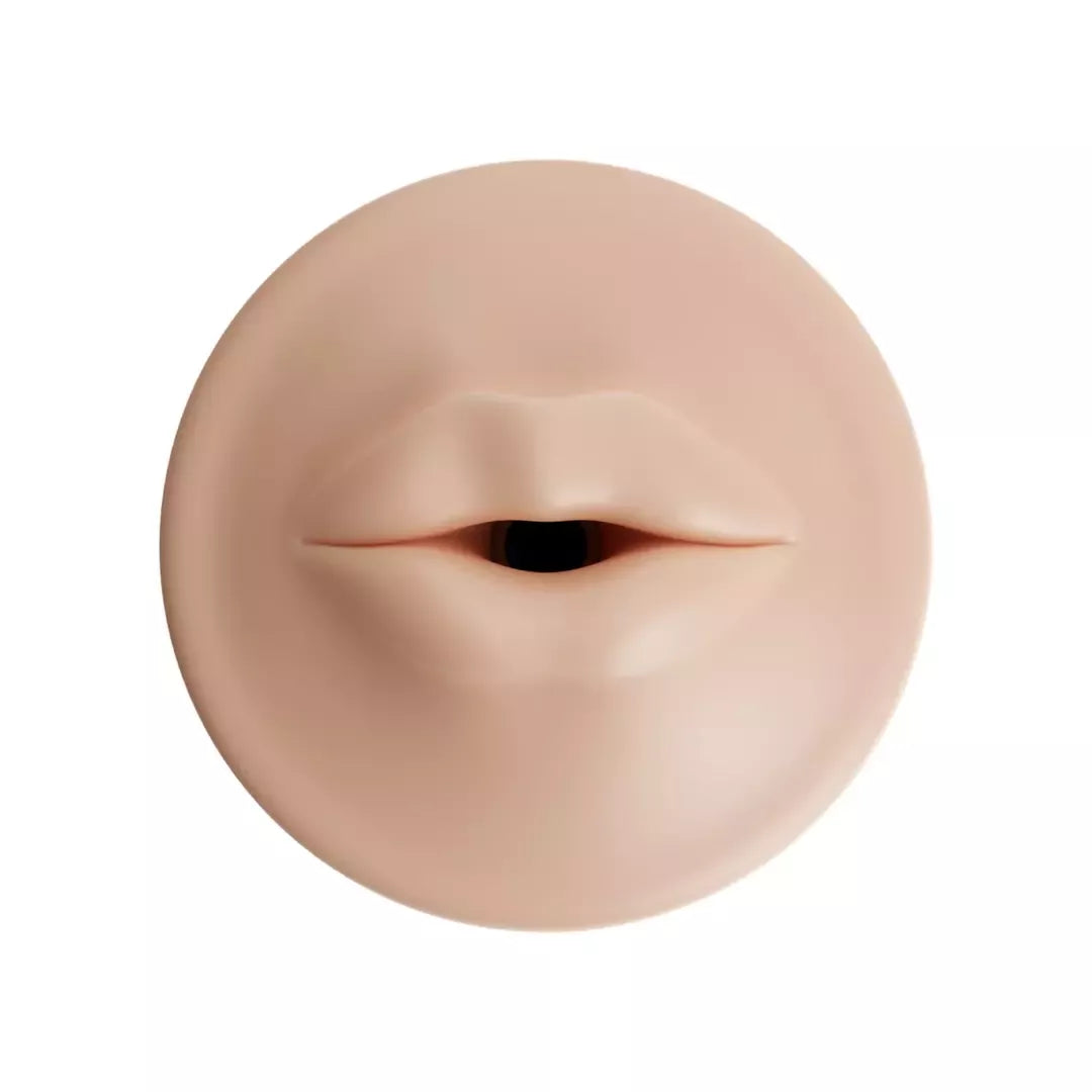 Autoblow AI Ultra Intimate Sleeve Mouth Beige – briaunotas TPR įdėklas