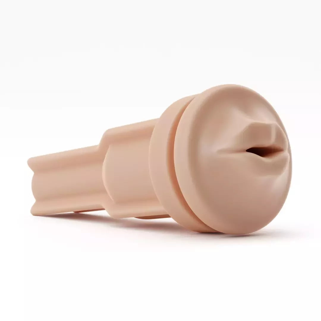 Autoblow AI Ultra Intimate Sleeve Mouth Beige – briaunotas TPR įdėklas