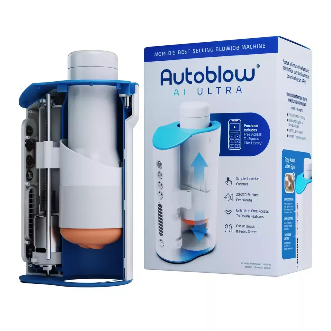 Autoblow AI Ultra Intimate Technology Machine – EU kištukas, išmanioji vaizdo sinchronizacija