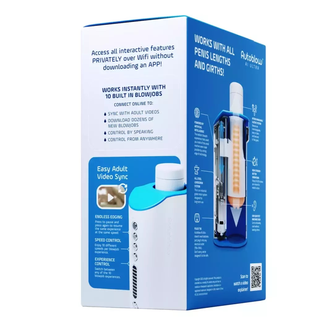 Autoblow AI Ultra Intimate Technology Machine – EU kištukas, išmanioji vaizdo sinchronizacija