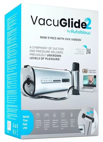 Autoblow VacuGLIDE 2 – programėle valdomas automatinis intymus prietaisas su reguliuojama siurbimo funkcija