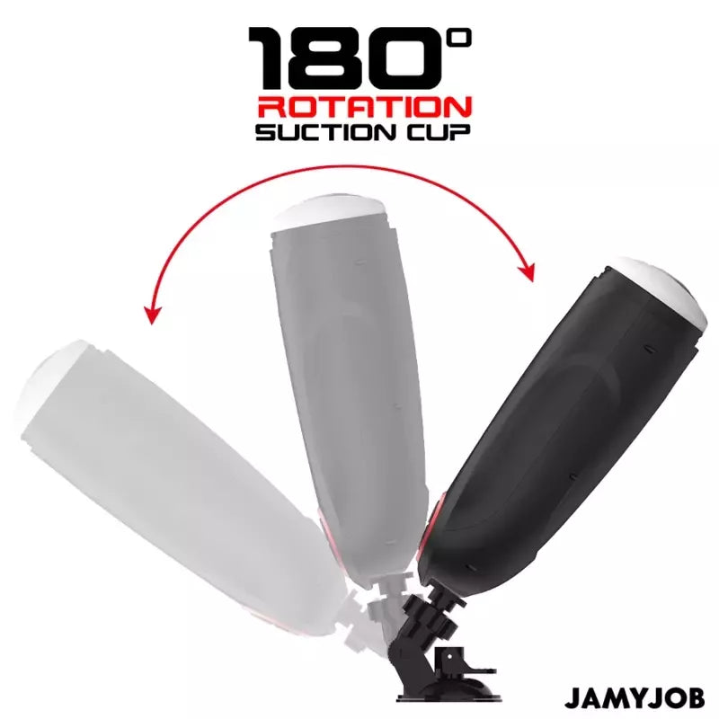 Automatinis intymus prietaisas Jamyjob Gravity, 5 režimai, USB, juodas-raudonas