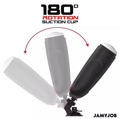 Automatinis intymus prietaisas Jamyjob Gravity, 5 režimai, USB, juodas-raudonas