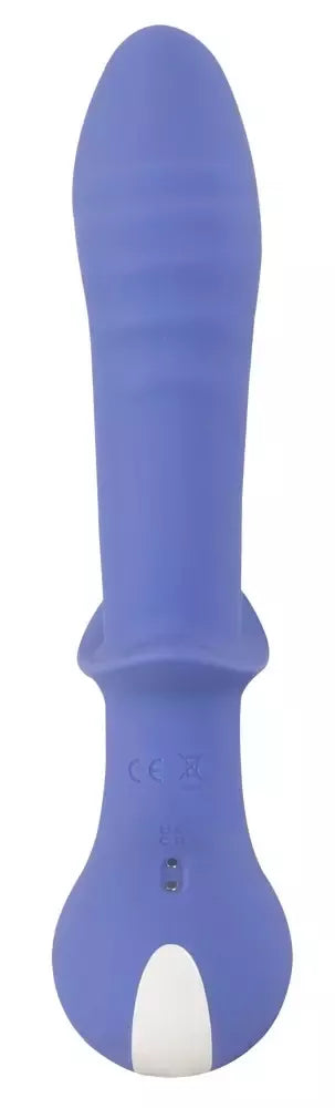 AWAQ.U Vibrator 2 violetinis dviejų variklių silikoninis masažuoklis, 21,6 cm