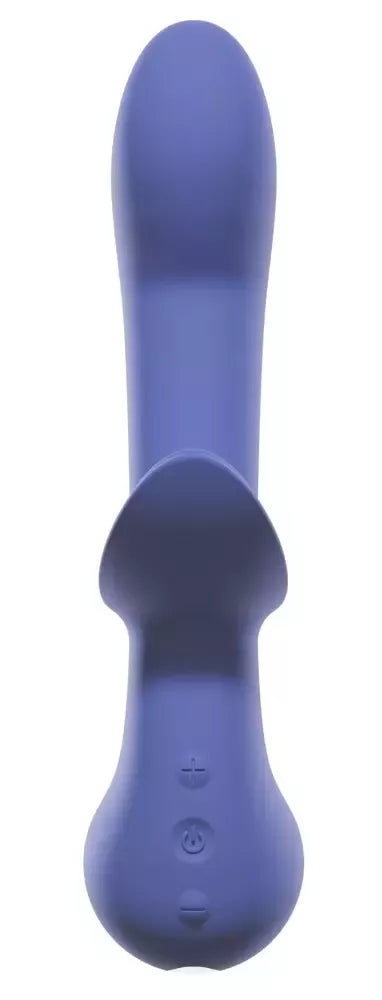 AWAQ.U Vibrator 2 violetinis dviejų variklių silikoninis masažuoklis, 21,6 cm