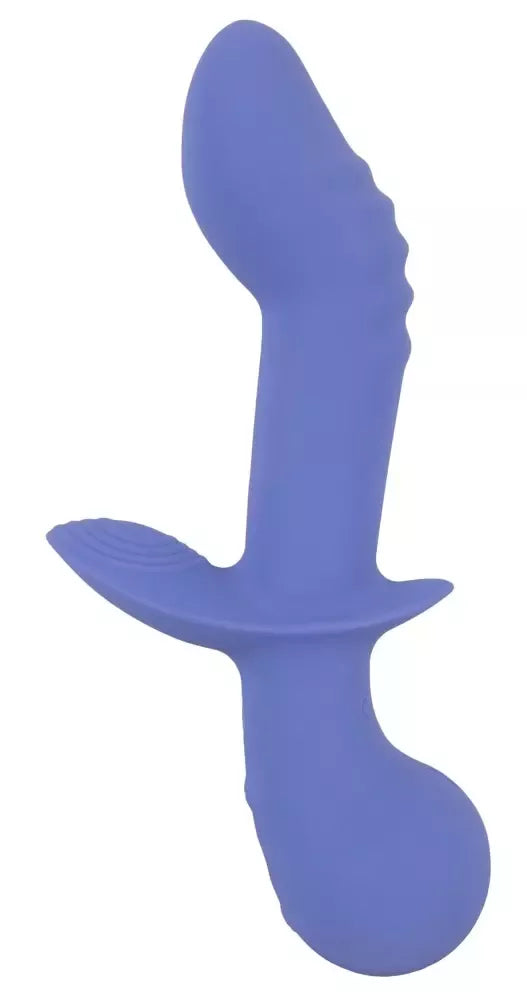 AWAQ.U Vibrator 2 violetinis dviejų variklių silikoninis masažuoklis, 21,6 cm
