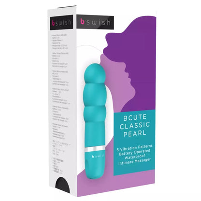 B Swish Bcute Classic Pearl Jade - Kompaktiškas vandeniui atsparus silikoninis masažuoklis