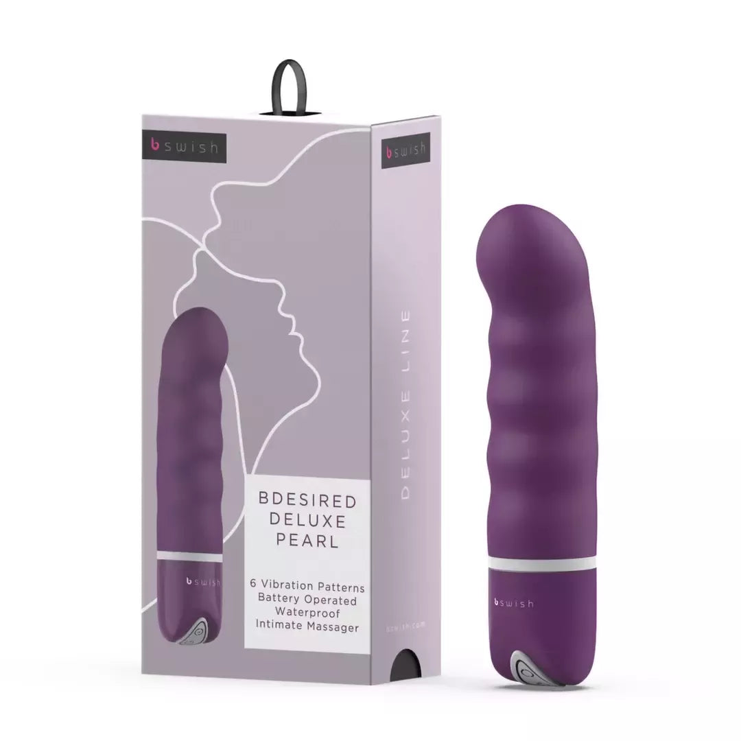 B Swish bdesired Deluxe Pearl masažuoklis, 6 funkcijų, karališkos violetinės spalvos, silikoninis