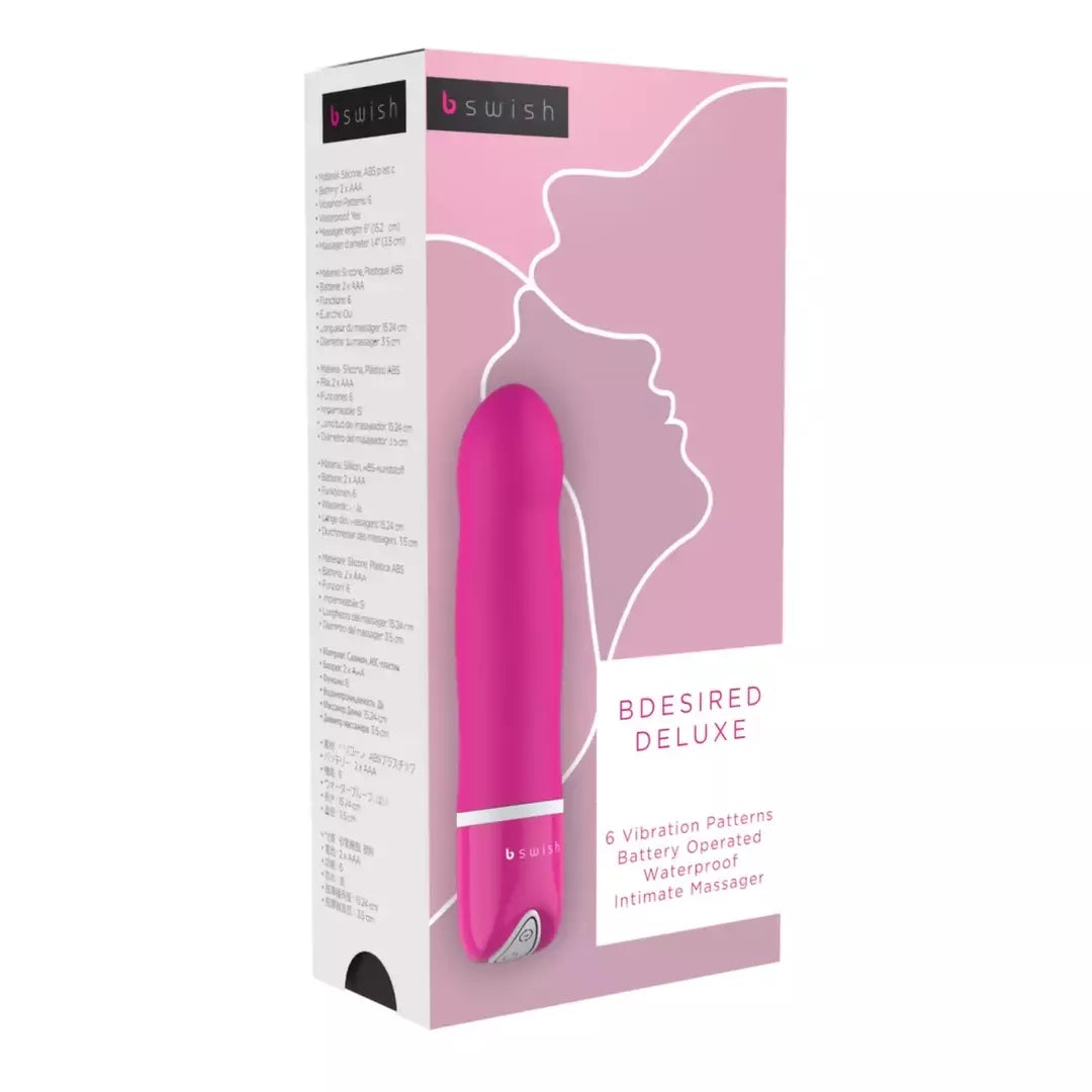 B Swish Bdesired Deluxe Rose – 6 funkcijų silikoninis masažuoklis 15,2 cm