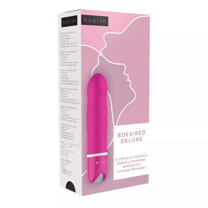B Swish Bdesired Deluxe Rose – 6 funkcijų silikoninis masažuoklis 15,2 cm