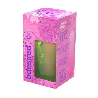B Swish Bdesired Infinite Deluxe Beauty Edition silikoninis rožinės-žalios spalvos 16 cm
