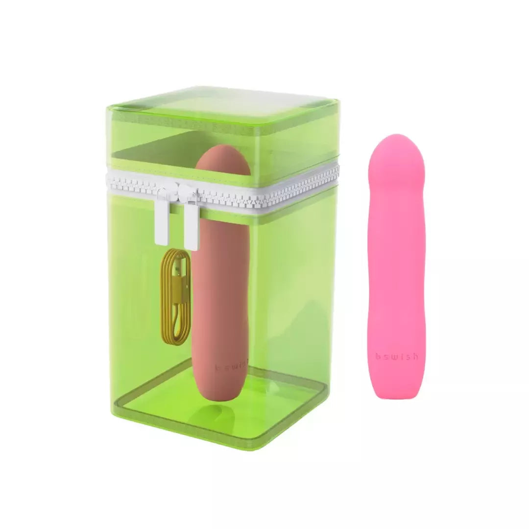 B Swish Bdesired Infinite Deluxe Beauty Edition silikoninis rožinės-žalios spalvos 16 cm