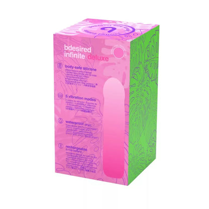 B Swish Bdesired Infinite Deluxe Beauty Edition silikoninis rožinės-žalios spalvos 16 cm