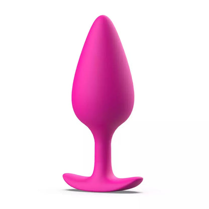 B Swish bfilled Basic Plus silikoninis analinis kamštis, magentos spalvos, 10 cm