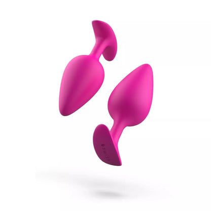 B Swish bfilled Basic Plus silikoninis analinis kamštis, magentos spalvos, 10 cm
