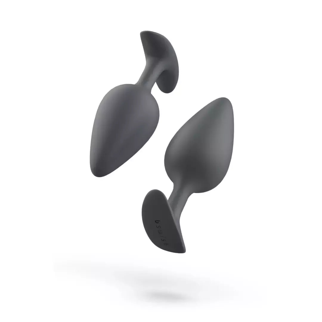 B Swish bfilled Basic Plus Slate – silikoninis svarelį turintis kištukas, 10 cm