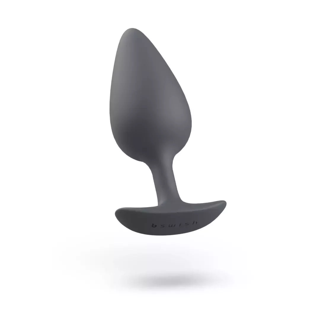 B Swish bfilled Basic Plus Slate – silikoninis svarelį turintis kištukas, 10 cm