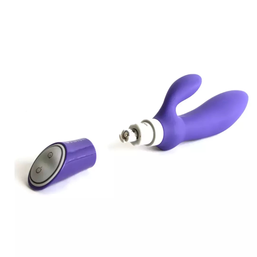 B Swish Bfilled Deluxe Twilight dviejų variklių silikoninis intymus prietaisas 21 cm