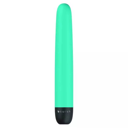 B Swish Bgood Classic Intimate Massager Jade 17,8 cm vandeniui atsparus mėlynas