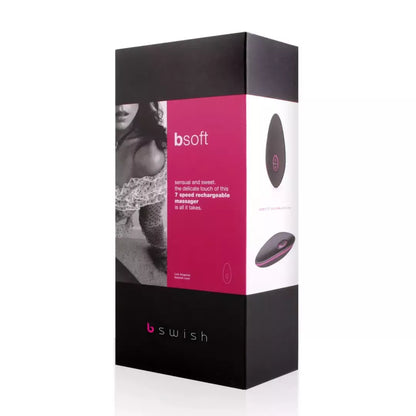 B Swish bSoft Premium rankinis masažuoklis, juodas ir purpurinis, 7 režimai