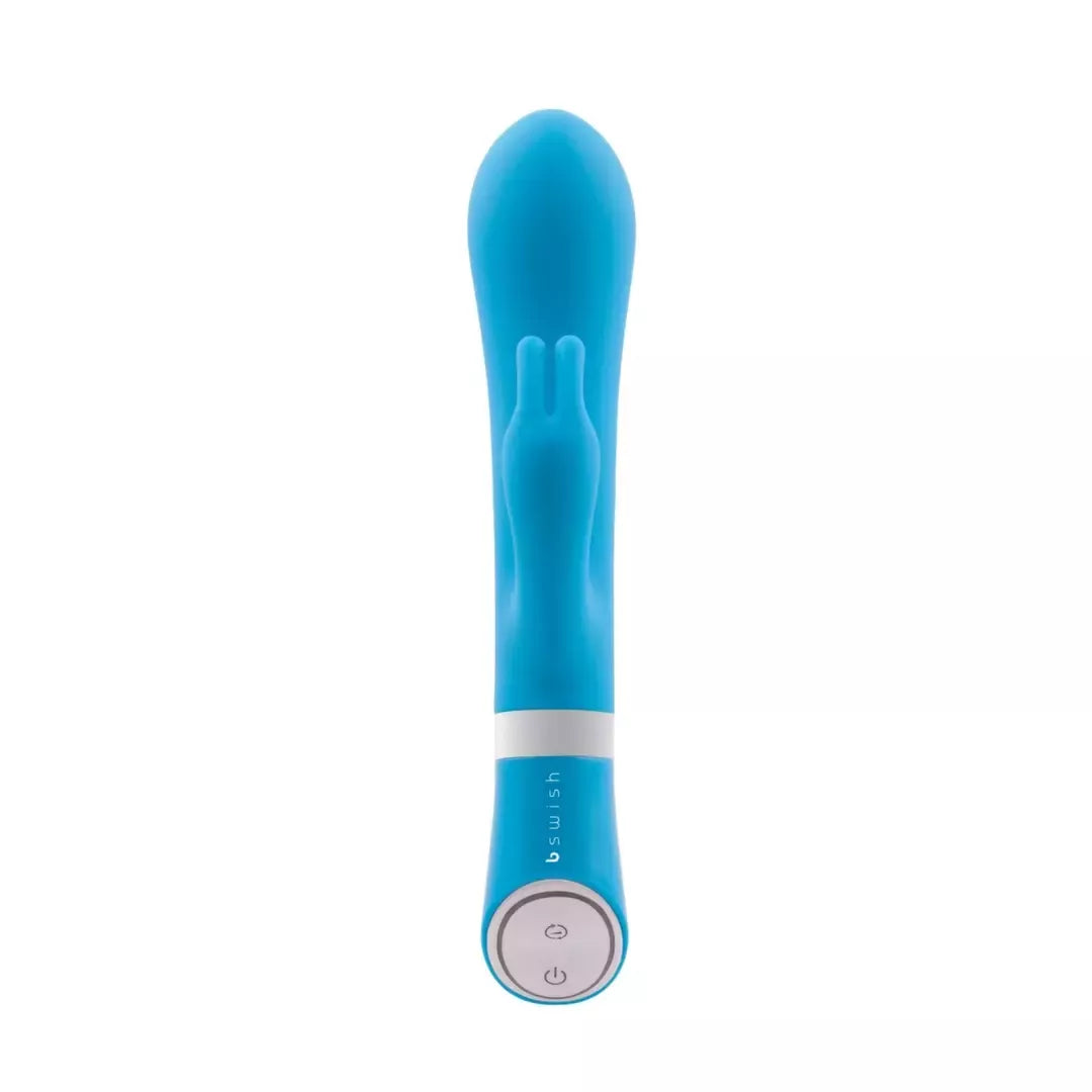 B Swish Bwild Deluxe Bunny Blue Lagoon dviejų variklių silikoninis masažuoklis
