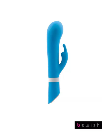 B Swish Bwild Deluxe Bunny Blue Lagoon dviejų variklių silikoninis masažuoklis