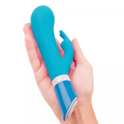 B Swish Bwild Deluxe Bunny Blue Lagoon dviejų variklių silikoninis masažuoklis