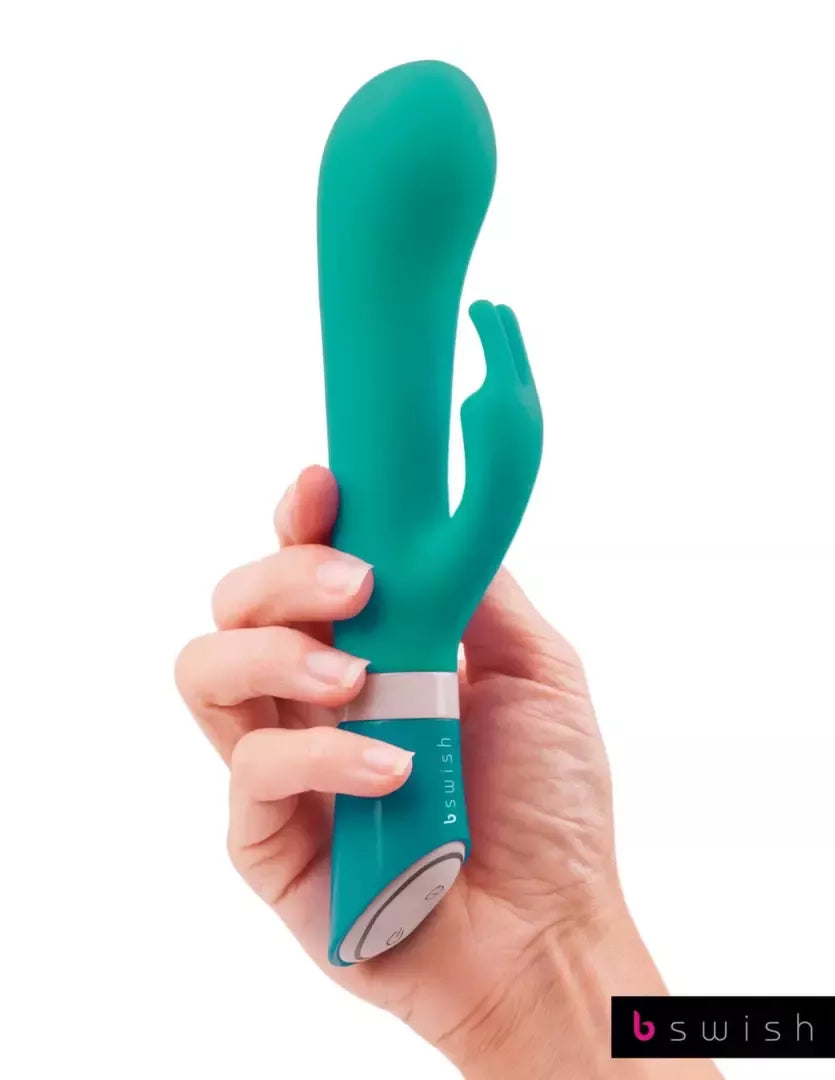 B Swish Bwild Deluxe Bunny Jade – dviejų variklių silikoninis intymus masažuoklis