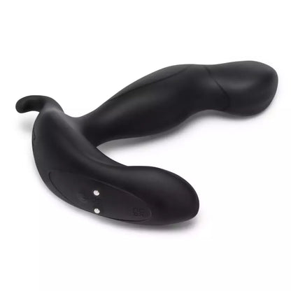 B-Vibe 360 Plug Intimate System su nuotolinio valdymo pulteliu, besisukantis ir vibruojantis, juodas
